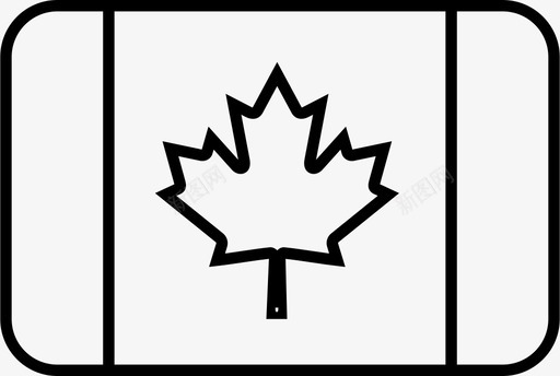加拿大国旗国家世界图标svg_新图网 https://ixintu.com 世界 加拿大国旗 国家 简化圆形世界国旗