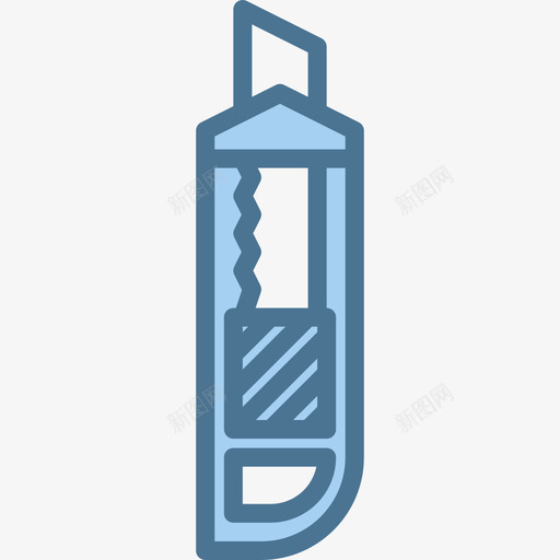 切割器武器3蓝色图标svg_新图网 https://ixintu.com 切割器 武器 蓝色