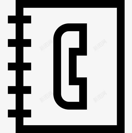 电话列表支持6线性图标svg_新图网 https://ixintu.com 列表 支持 电话 线性