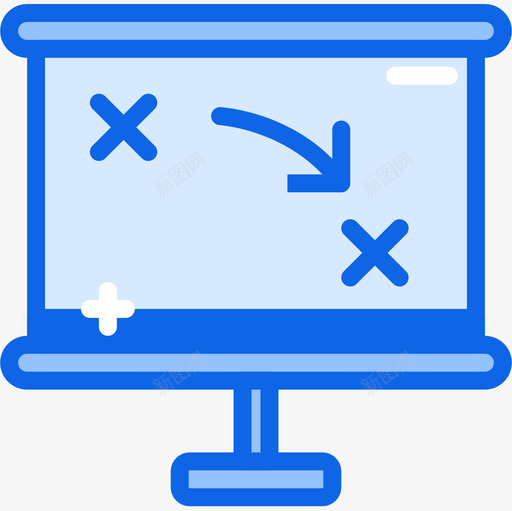 战略商业284蓝色图标svg_新图网 https://ixintu.com 商业 战略 蓝色