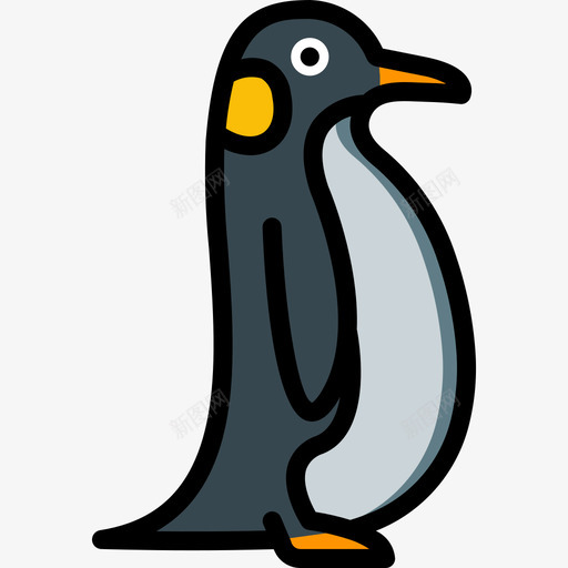 企鹅海洋生物28线性颜色图标svg_新图网 https://ixintu.com 企鹅 海洋生物 线性 颜色