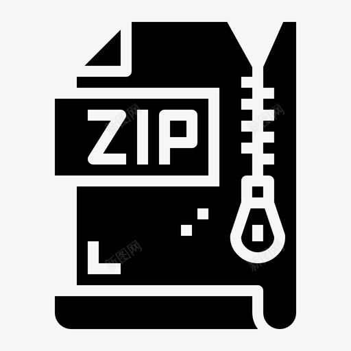 zip文件压缩rar图标svg_新图网 https://ixintu.com rar zip文件 压缩 技术 文件和文档固体