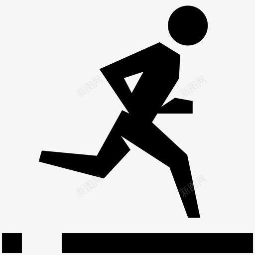 跑步健身马拉松图标svg_新图网 https://ixintu.com 健身 跑步 运动鞋 鞋子 马拉松
