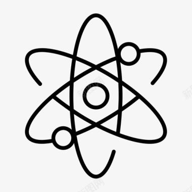 核能原子科学图标图标