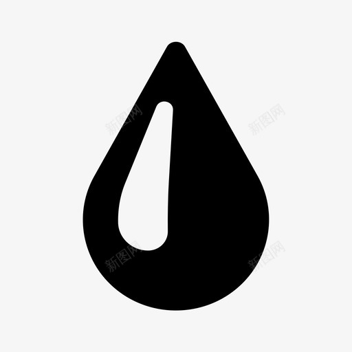 滴液体油图标svg_新图网 https://ixintu.com 水 油 液体 滴 雨