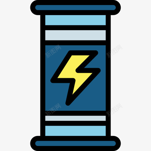电池eco14线性颜色图标svg_新图网 https://ixintu.com eco 电池 线性 颜色
