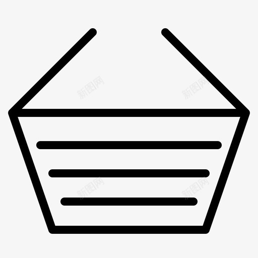 购物篮满的满的篮子图标svg_新图网 https://ixintu.com 市场 满的 篮子 购物篮