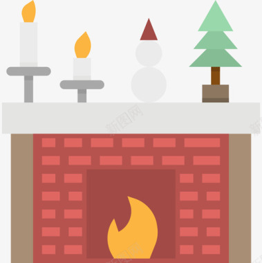 壁炉圣诞194图标图标
