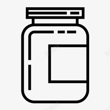 罐子瓶子容器图标图标