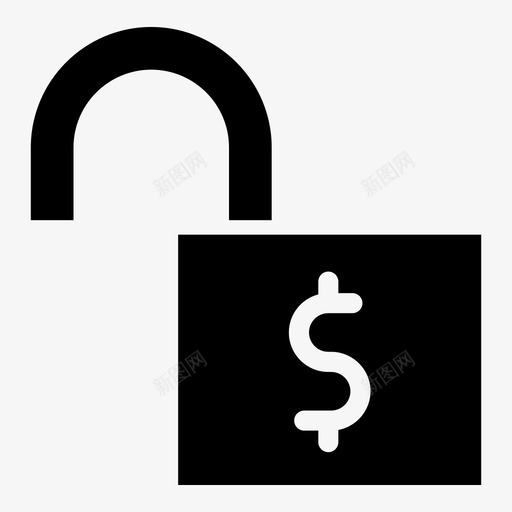 不安全的钱免费开放图标svg_新图网 https://ixintu.com 不安全 免费 图标 字形 工作 开放 打开 解锁