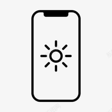 阳光亮度iphone图标图标