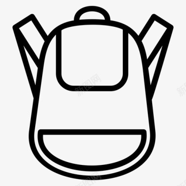 背包公文包教育图标图标
