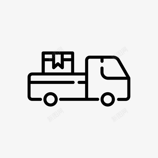 送货提货装运图标svg_新图网 https://ixintu.com 卡车 提货 装运 购物 车辆 运输 送货