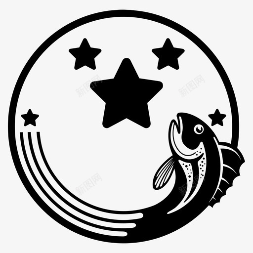 鱼和星可爱ui图标svg_新图网 https://ixintu.com ui 可爱