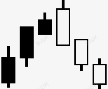 蜡烛棒图表信息图表图标图标