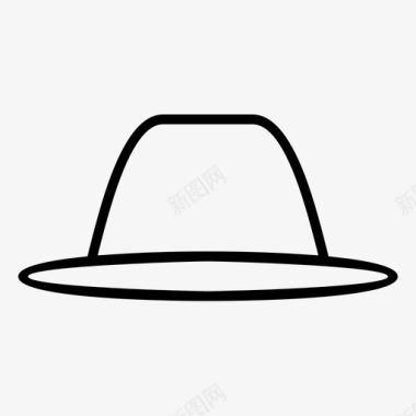 帽子配件沙滩帽图标图标