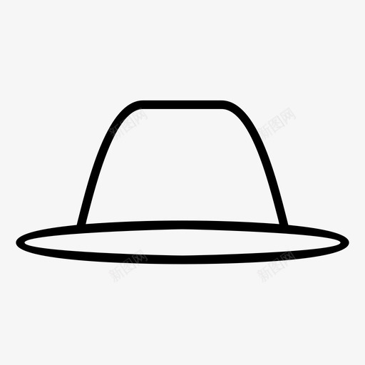帽子配件沙滩帽图标svg_新图网 https://ixintu.com 农民帽 帽子 时尚 沙滩帽 配件