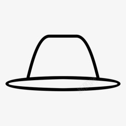 农民帽帽子配件沙滩帽图标高清图片