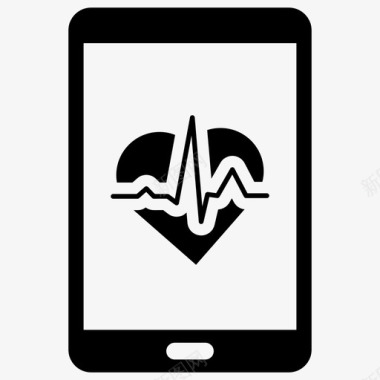医疗应用程序手机健康应用程序图标图标