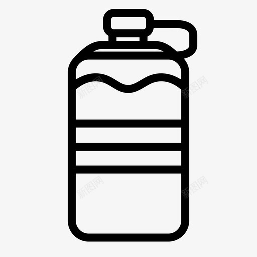 水瓶野营装备图标svg_新图网 https://ixintu.com 水瓶 补充 装备 野营