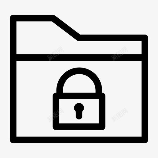 锁定文件夹文档文件图标svg_新图网 https://ixintu.com 存储 文件 文件夹和文件 文档 锁定文件夹
