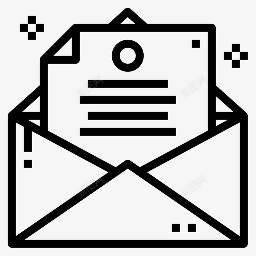 打开内容邮件图标svg_新图网 https://ixintu.com 内容 打开 消息 电子邮件 邮件