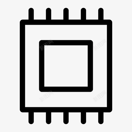芯片设备硬件图标svg_新图网 https://ixintu.com 兄弟 技术 硬件 芯片 设备 金属