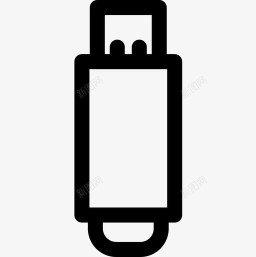 Pendrive平面69线性图标svg_新图网 https://ixintu.com Pendrive 平面设计69 线性