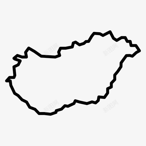 匈牙利地图布达佩斯欧洲图标svg_新图网 https://ixintu.com 匈牙利 地图 地理 布达佩斯 欧洲