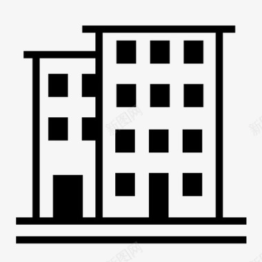 房地产建筑师建筑图标图标
