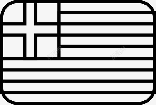 希腊国旗grc国家图标图标