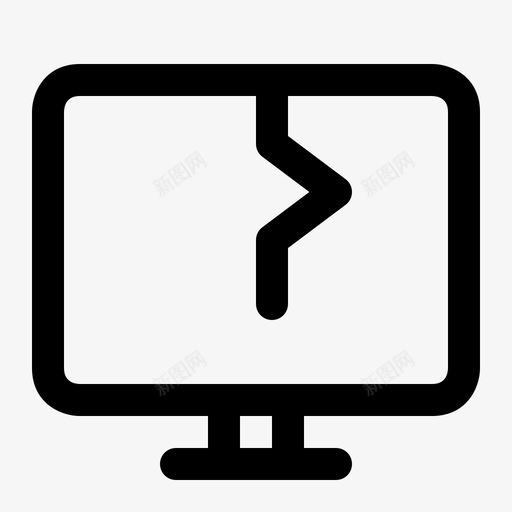 电脑感染锁监视器图标svg_新图网 https://ixintu.com 安全 电脑感染 病毒 监视器 锁