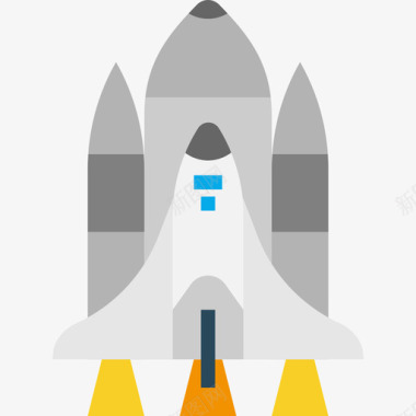 火箭运输2扁平图标图标