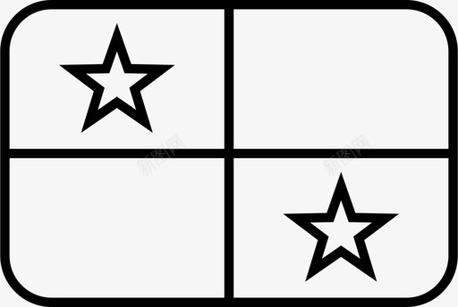巴拿马国旗国家世界图标图标