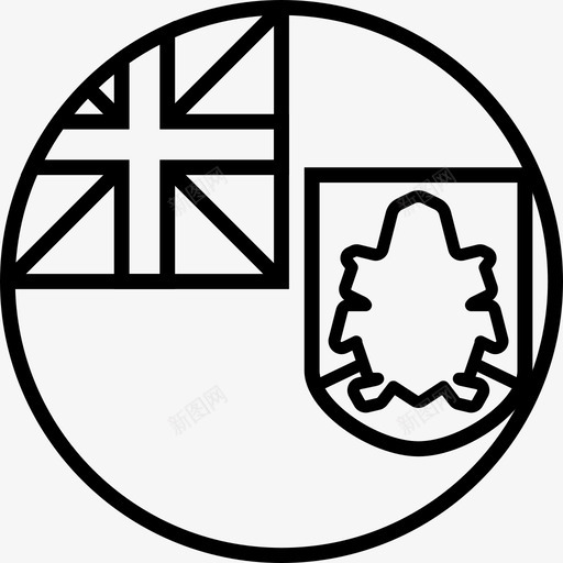 百慕大国旗bmu国家图标svg_新图网 https://ixintu.com bmu 世界 国家 百慕大国旗 简化圆圈世界国旗