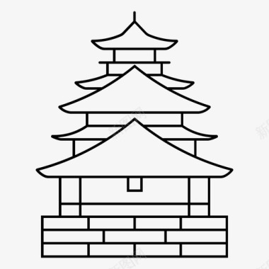 希美吉城堡亚洲旅游日本著名图标图标