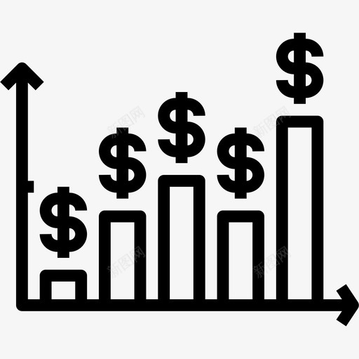 统计金融货币2线性图标svg_新图网 https://ixintu.com 线性 统计 货币 金融