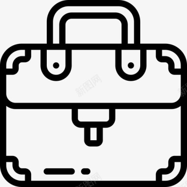 公文包包直线型图标图标
