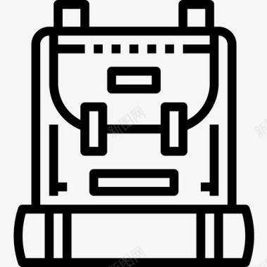背包背包客直系图标图标