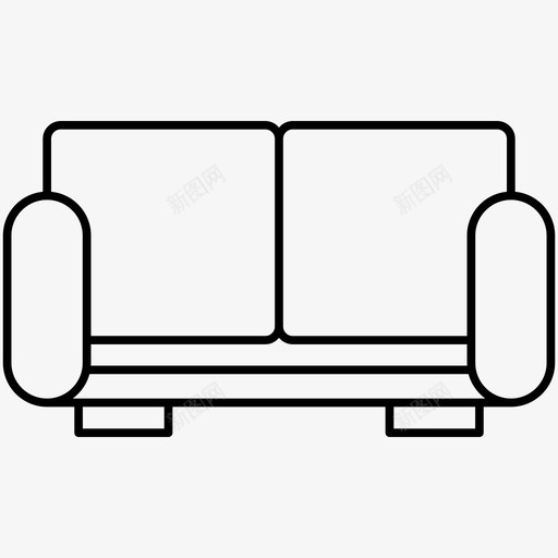 沙发椅子舒适图标svg_新图网 https://ixintu.com 图标 家具 椅子 沙发 舒适 轮廓