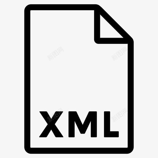 xml格式文件文件格式图标svg_新图网 https://ixintu.com xml格式 文件 文件格式