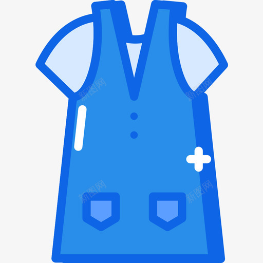 整体时尚5蓝色图标svg_新图网 https://ixintu.com 整体 时尚5 蓝色