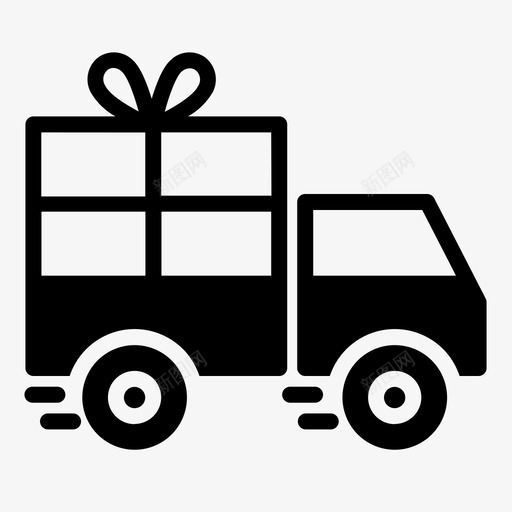 送货电子商务航运图标svg_新图网 https://ixintu.com 卡车 电子商务 航运 购物 送货
