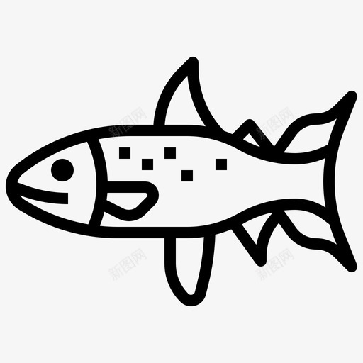 大西洋鱼类动物河流图标svg_新图网 https://ixintu.com 动物 大西洋 河流 海洋 海洋生物 食物 鱼类