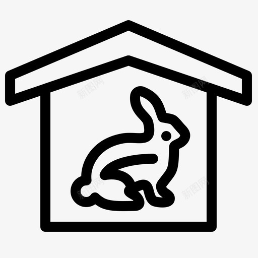 房子复活节自然图标svg_新图网 https://ixintu.com 伊斯特 堡线 复活节 房子 比特 罗比特 自然
