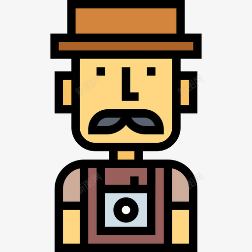 HipsterHipster14线性颜色图标svg_新图网 https://ixintu.com Hipster Hipster14 线性颜色