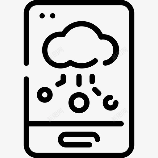 应用程序云技术16线性图标svg_新图网 https://ixintu.com 应用程序 技术 线性