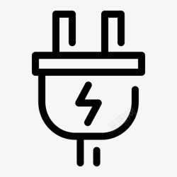 耗电图标耗电量沿程能源图标高清图片