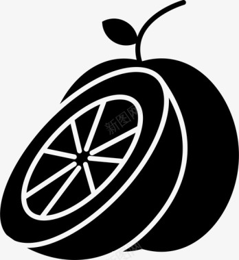 橘子食物水果图标图标