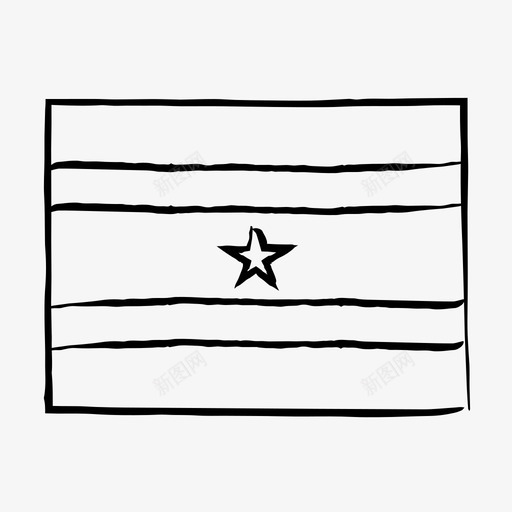 苏里南国旗国旗素描手绘国旗图标svg_新图网 https://ixintu.com 世界 国旗 手绘 素描 苏里南